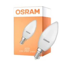 Bedste pris - Osram Classic LED E14 Kerte Matt 4.9W 470lm - 827 Ekstra Varm Hvid Erstatter 40W