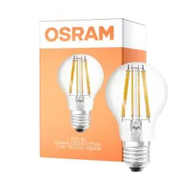 Begrænset antal - Osram Classic LED E27 Pære Filament Klar 11W 1521lm - 865 Dagslys Erstatter 100W
