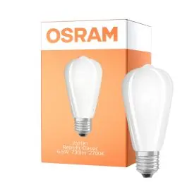 Toppris - Osram Classic LED E27 Edison Filament Matt 6.5W 730lm - 827 Ekstra Varm Hvid Erstatter 55W