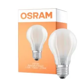 Anbefalet valg - Osram Classic LED E27 Pære Filament Matt 1.5W 136lm - 827 Ekstra Varm Hvid Erstatter 15W
