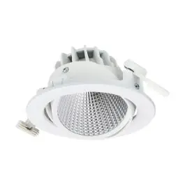 Kundernes valg - Philips LED Spot Greenspace Accent Cardanic Aluminium Hvid 20W 2600lm 24D - 950 Kold Hvid 163mm - Bedste Farvegengivelse - Interact Dæmpbar