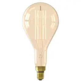 Kun denne uge - Calex XXL Splash Høje lumen Guld LED E27 Filament 3W 250lm- 821 Ekstra Varm Hvid Dæmpbar