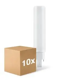 Tryg betaling | Fordelspakke 10x Ledvance Dulux-D LED (HF/Mains) 10W 1100lm - 840 Kold Hvid G24q-3 4-Pinde - Erstatter 26W