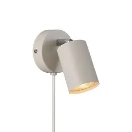 Tilbud - Nordlux Explore Vægbelysning Metal Beige Egnet til GU10