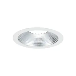 God pris | Sylvania LED Downlight Insaver Slim 205 Aluminium Hvid 20W 2500lm 70D - 840 Kold Hvid Udsnit 205mm - IP44 - Dæmpbar
