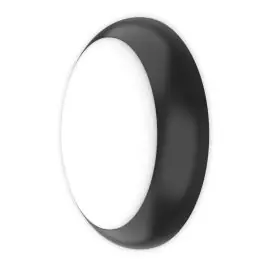 Bestseller | Noxion LED Væglampe Pro V2 12/16/20W 2400lm - 830-840-865 CCT 325mm - IP65 - Nødlys 3 Timer + Ring Sort