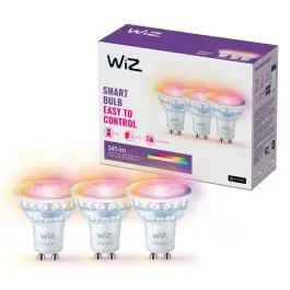 Hurtig afsendelse | Fordelspakke 3x WiZ Smart LED Spot GU10 PAR16 5W 400lm 36D Bedste Farvegengivelse - Dæmpbar - Erstatter 50W