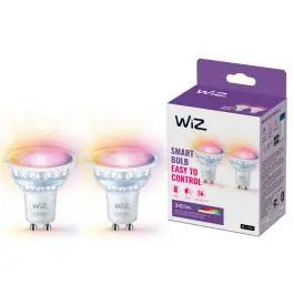 Bestil nu - Dobbeltpakke 2x WiZ Smart LED Spot GU10 PAR16 5W 400lm 36D Bedste Farvegengivelse - Dæmpbar - Erstatter 50W