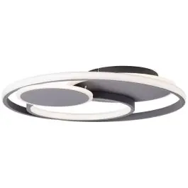 Brilliant Runda Loftlampe Metal Silicone Grå 50W 5200lm - 830-865 CCT 500mm - Fjernbetjening Dæmpbar - Nytilføjet