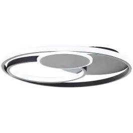 Brilliant Runda Loftlampe Metal Silicone Sort 50W 5200lm - 830-865 CCT 500mm - Fjernbetjening Dæmpbar - Sidste mulighed