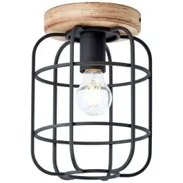 Tilbudspris - Brilliant Gwen Loftlampe Metal Træ Sort 200mm - Egnet til 1x E27