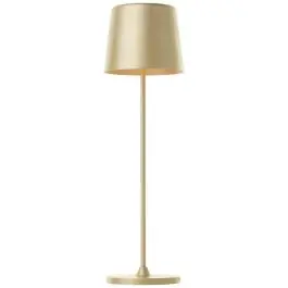 Bestil i dag | Brilliant Bordlampe Kaami Metal Plast Guld 2W 310lm - 830 Varm Hvid 370mm - IP44 - Udendørs - Dæmpbar