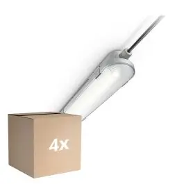 Fordelspakke 4x Philips LED Vandtæt Lysrender CoreLine WT120C G2 42.9W 6000lm - 840 Kold Hvid 150cm - Direkte fra fabrikken