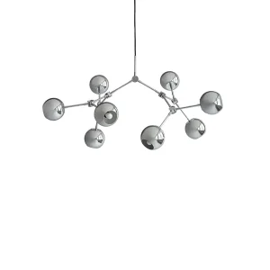Drop Chandelier Globe, Mini, Chrome fra 101 Copenhagen - Populært produkt