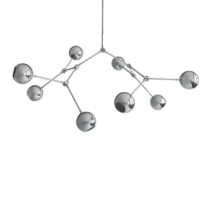 Ny vare | Drop Chandelier Globe, Chrome fra 101 Copenhagen