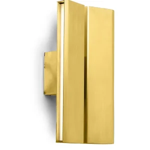 Papilio Double Væglampe, brushed brass fra Anour | Populær