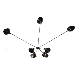 Spider Big Wall Lamp w/7 Fixed Arms af Serge Mouille | Særpris