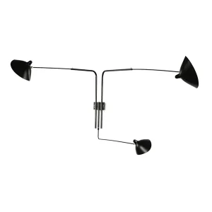 Kun kort tid - Big Wall Lamp w/3 Rotating Straight Arms af Serge Mouille