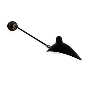 Big Wall Lamp w/1 Arm, 2 Rotula af Serge Mouille - Køb i dag