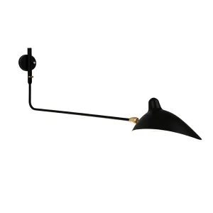 Skynd dig | Big Wall Lamp w/1 Rotating Straight Arm af Serge Mouille