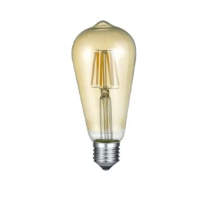 Trio Lighting Trio Lighting LK LED E27 filament industrial 6W 420lm 2700K brun - Belysning - Kampagnetilbud