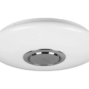 Helt ny | Trio Lighting Trio Lighting Musica LED plafond med Bluetooth-højttaler RGBW - Belysning