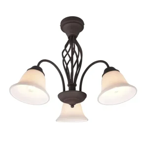 Trio Lighting Trio Lighting Rostica plafond 3L E27 rustik - Belysning | Hurtig afsendelse