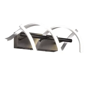 Trio Lighting Trio Lighting Sequence LED væglampe børstet aluminium/matsort Trio Lighting - Belysning | Kampagnetilbud