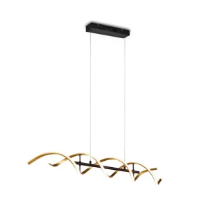 Trio Lighting Trio Lighting Sequence LED loftlampe mat messing/matsort Trio Lighting - Belysning | Tilbud
