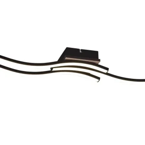 Trio Lighting Trio Lighting Route LED Loftlampe 3L Matsort/Træ - Belysning | Premium