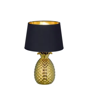 Begrænset antal | Trio Lighting Trio Pineapple Bordlampe Guld / sort - Belysning
