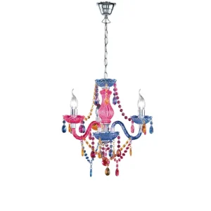 Trio Lighting Trio Luster krystal lysekrone Flerfarvet - Belysning - Populær