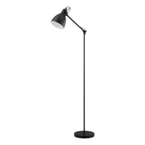 Spar nu - Eglo Gulvlampe Eglo Priddy Sort/Hvid - Belysning