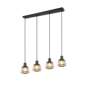 Høj kvalitet | Trio Lighting Pendel TRIO Tarifa 4-dele 4-dele - Belysning