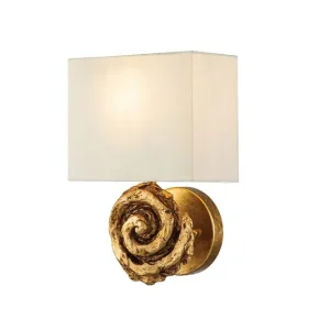 Væglampe Flambeau Swirl Guldblad Guldblad - Belysning | Rabat