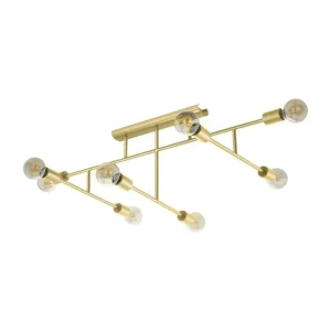 Skynd dig | Eglo Loftlampe Eglo Belsiana 1 med 8 Lampor Messing - Belysning