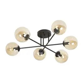 Emibig Loftlampe Brendi Stål Sort Egnet Til 6x E14 - Max 10W | Mest solgt