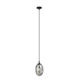 Så længe lager haves - Emibig Pendel Lampe Astral Stål Sort Egnet Til 1x E14 - Max 10W