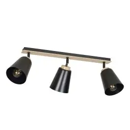 Emibig Loftlampe Atlas Stål Sort Egnet Til 3x E27 - Max 15W - Kundernes favorit