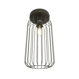 Emibig Loftlampe Barn Stål Sort Egnet Til 1x E27 - Max 15W - Særtilbud