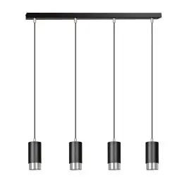 Populært produkt | Emibig Pendel Lampe Fumiko Stål Sort Egnet Til 4x GU10 - Max 10W