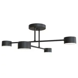 Emibig Loftlampe Halo Stål Sort Egnet Til 4x GX53 - Max 8W | Nyt i shoppen