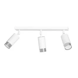 Tilbuddet slutter snart | Emibig Loftlampe Hiro Stål Hvid Egnet Til 3x GU10 - Max 10W