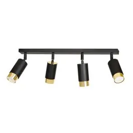 Emibig Loftlampe Hiro Stål Sort Egnet Til 4x GU10 - Max 10W | Køb online