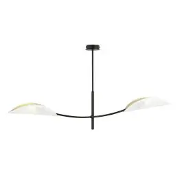 Direkte fra producenten - Emibig Loftlampe Lotus Stål Sort Egnet Til 2x E14 - Max 10W