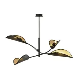 Emibig Loftlampe Lotus Stål Sort Egnet Til 4x E14 - Max 10W - Ekstra rabat