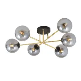 Emibig Loftlampe Magnum Stål Sort Egnet Til 2x E14 - Max 10W | Skynd dig