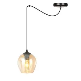Bedste pris | Emibig Pendel Lampe Level Stål Sort Egnet Til 1x E27 - Max 15W