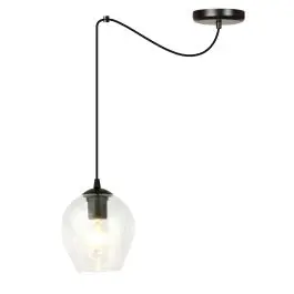 Dagens tilbud | Emibig Pendel Lampe Level Stål Sort Egnet Til 1x E27 - Max 15W