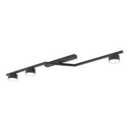 Bedste pris - Emibig Loftlampe Skan Stål Sort Egnet Til 3x GX53 - Max 12W